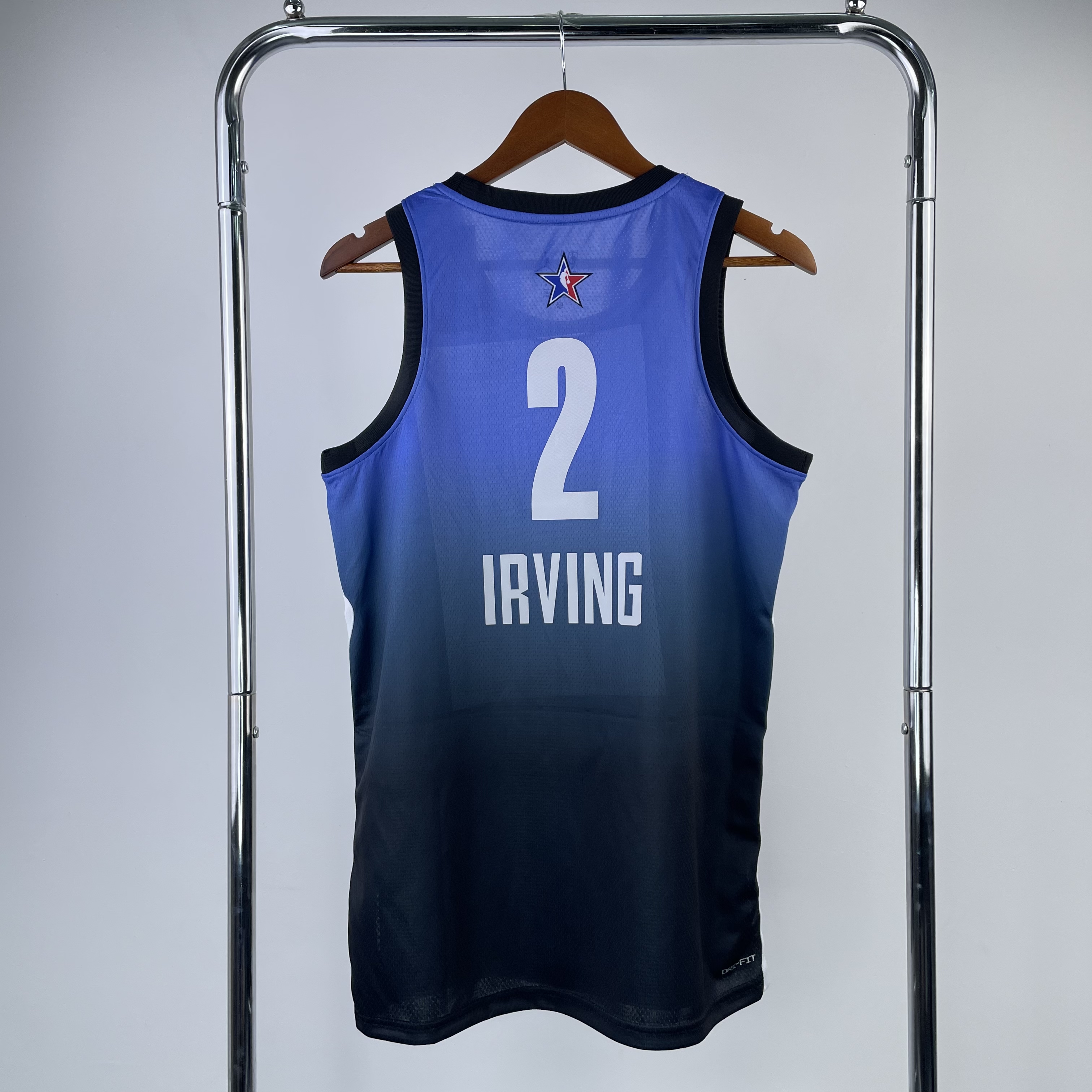 Men Brooklyn Nets #2 Irving Blue All Star Jordan style Seasons 2023 NBA Jersey